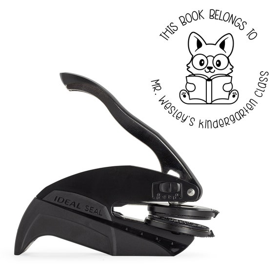 Custom Book Embosser, Library Book Stamp, Book Embosser Personalized, Custom Book Stamp, Library Embosser for Book Lover, Book Lover Gift