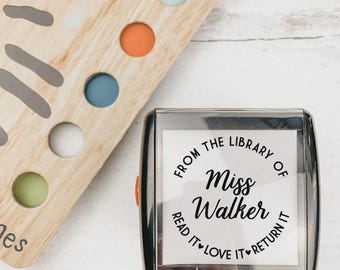 Read It - Love It- Return It Custom Book Stamp | Personalized Library Stamp