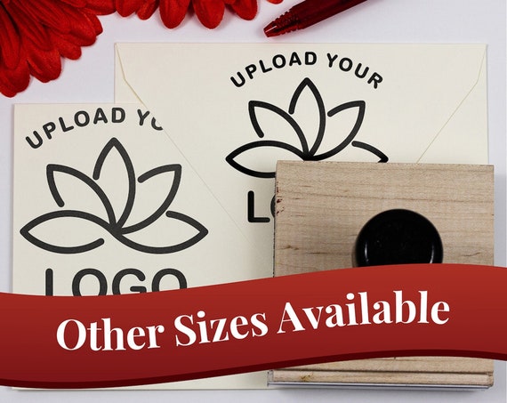 Personal Logo Stamper | Rubber Logo Handstamp | Business Logo Rubber Stamp | Custom Artwork Stamper