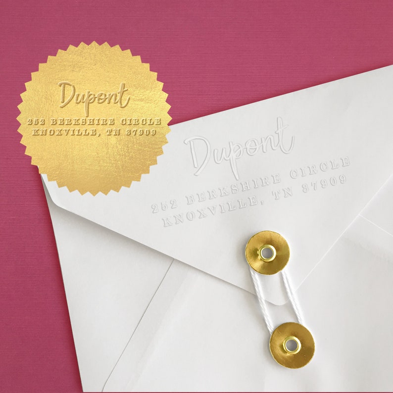 Custom Address Embosser Address Embosser Etsy