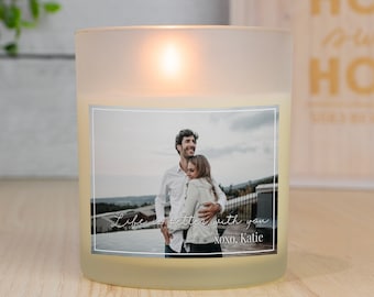 Custom Candle with Your Uploaded Photo, Custom Photo Gifts, Anniversary Gift, 100% Soy Candle, Relationship Gifts, Anniversary Gift for Him