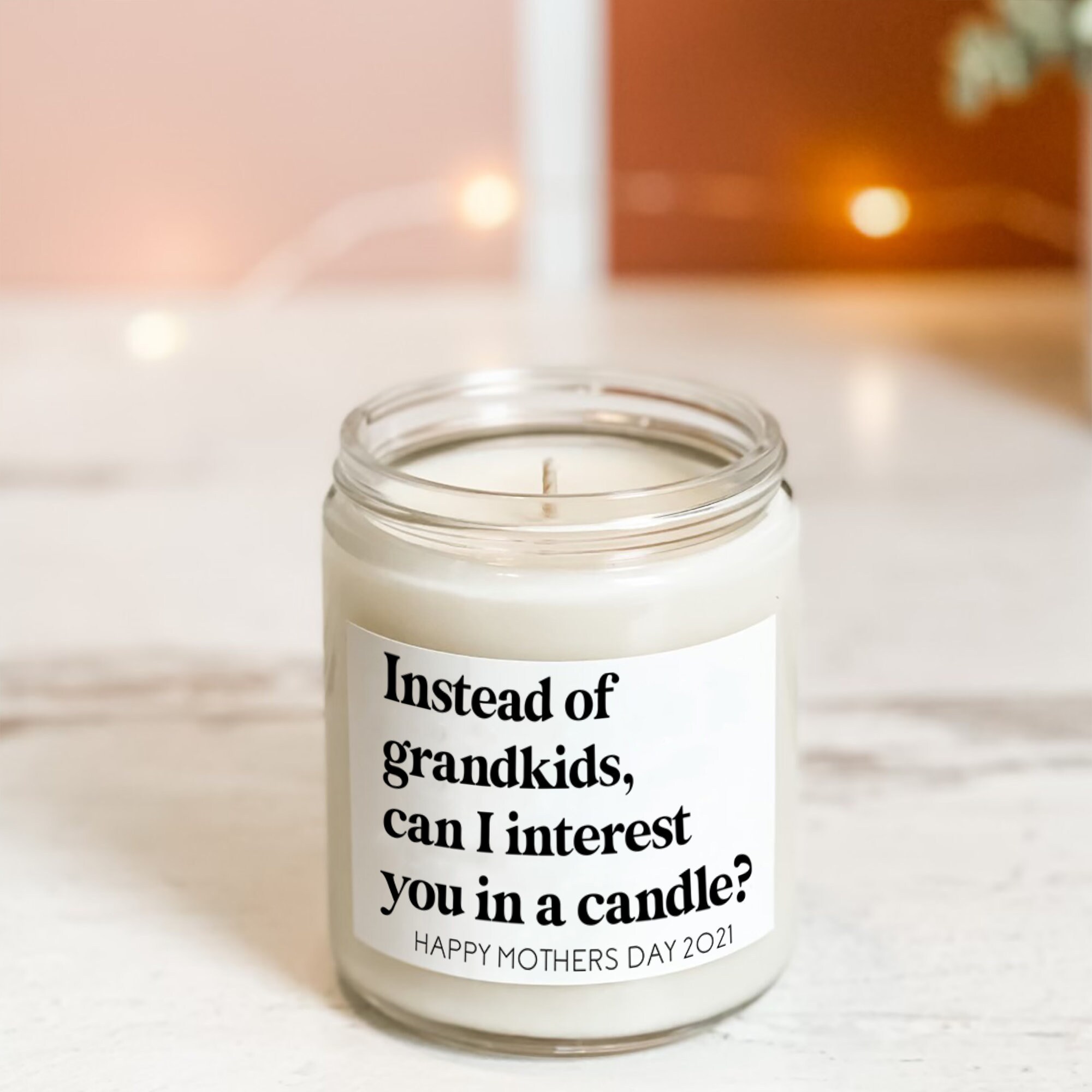 Instead of Grandkids Custom Candle Funny Mother's Day Etsy
