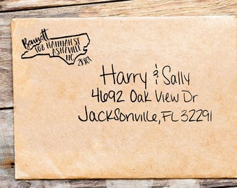 Custom North Carolina Stamp | Personalized North Carolina Return Address Stamp | State Stamps
