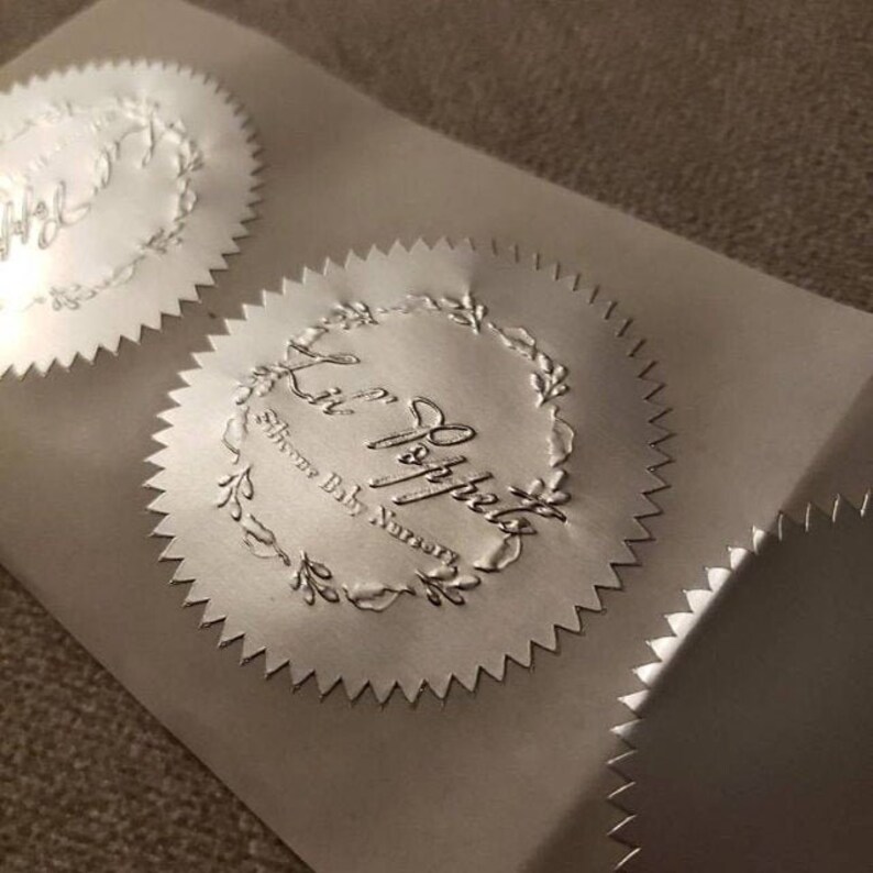 Custom Logo Desk Embosser Silver Or Gold Seals Use Your Etsy