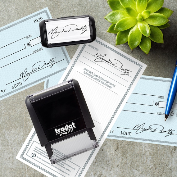  Self Inking 1 Line Custom Stamp YQBOOM Signature