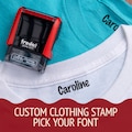 Custom Clothing Stamp | Personalized Fabric Stamp | Self Inking Stamp for Clothing, Camp, School Uniforms