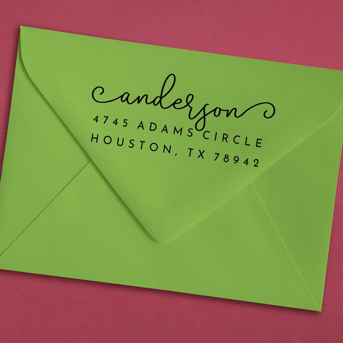 Custom Address Stamp Self Ink Return Address Stamp Etsy