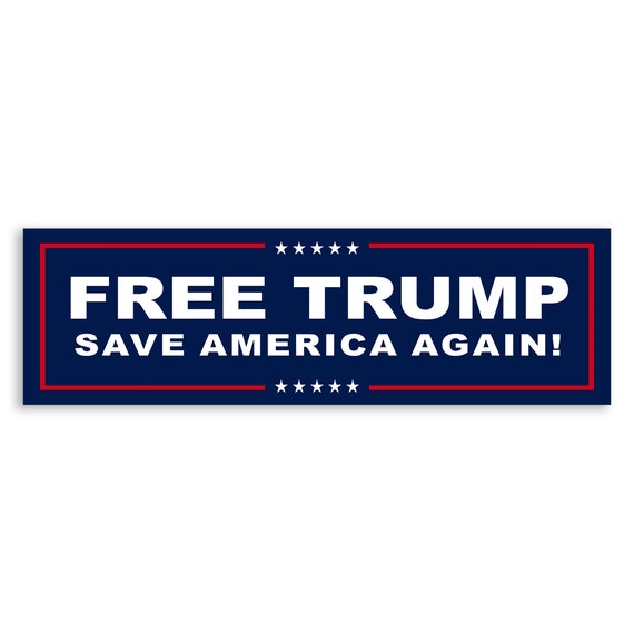Free Trump Save America Again Donald Trump Decal, Pro Trump 2024 Stickers, Trump Merchandise, President Trump Political Stickers, Car Decals