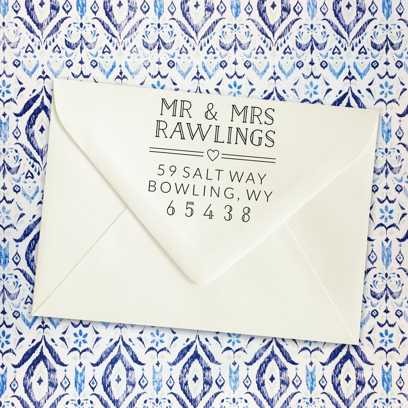 Rawlings Wedding Address Stamp Housewarming Gift Stamp Self-Inking Return Address Stamps