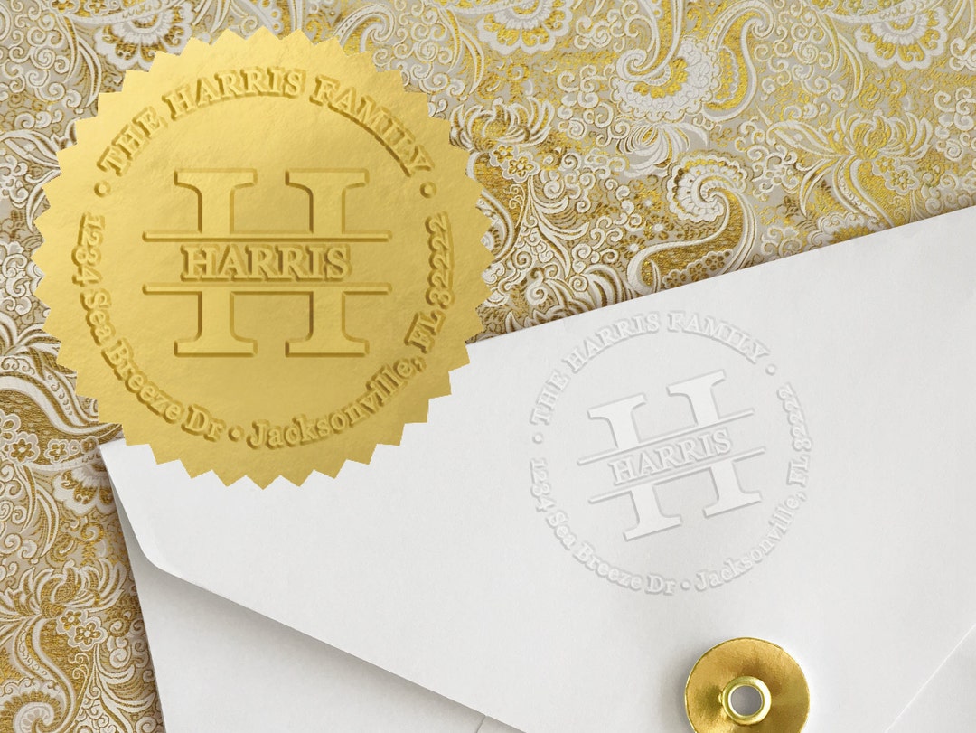 Custom Embosser, Monogram Embosser, Personalized Embossing Seal