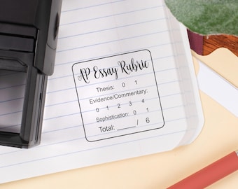 AP Essay Rubric Stamp | Self Inking Teacher Grading Stamp | AP Exam Prep | Classroom Feedback Tool | Fast & Easy Essay Grading