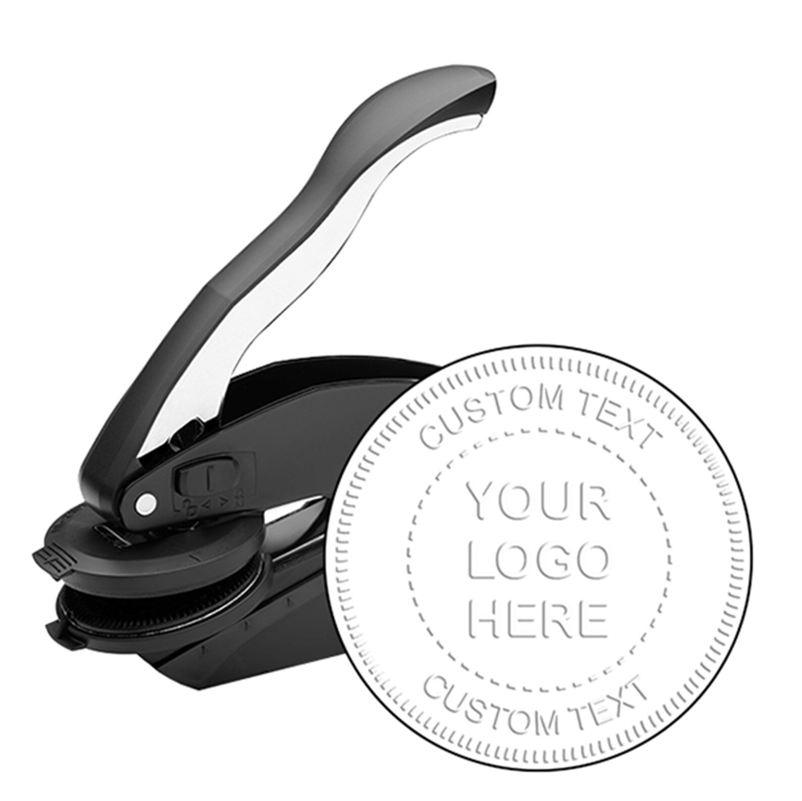 Custom Logo Desk Embosser Silver or Gold Seals Use Your Etsy