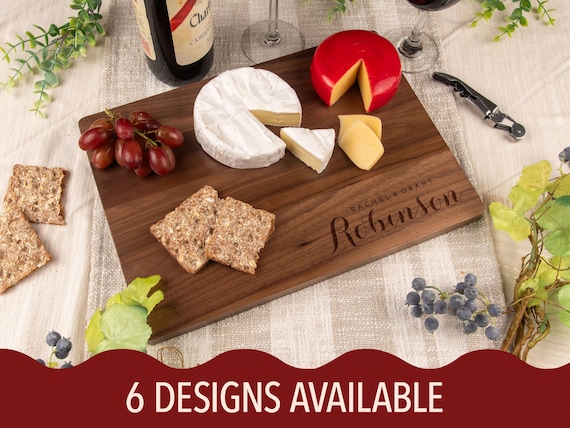 Custom Script Cutting Board | Cutting Board for Newlyweds