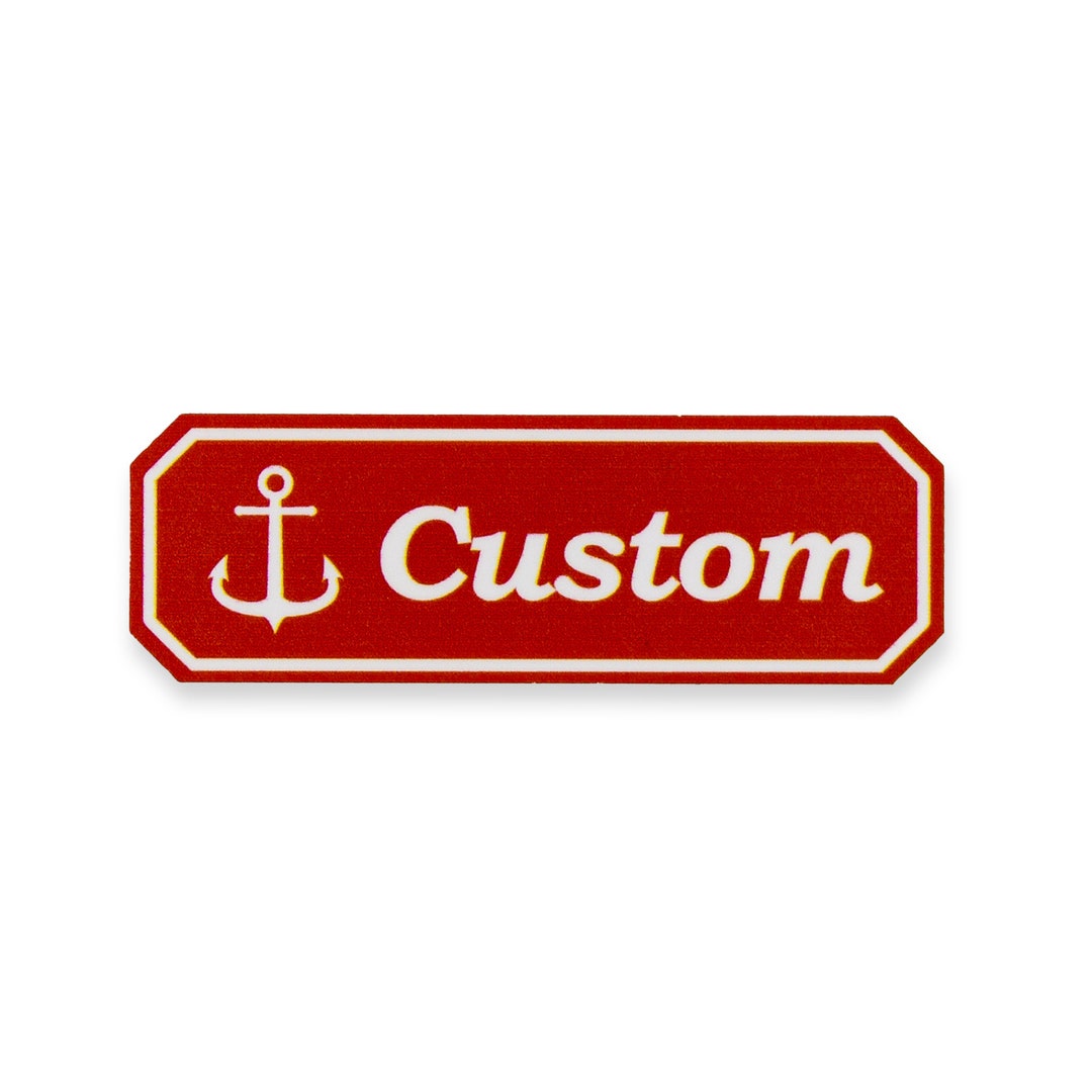 Scoops Parlor Custom Costume Name Tag Halloween Costume Name Etsy