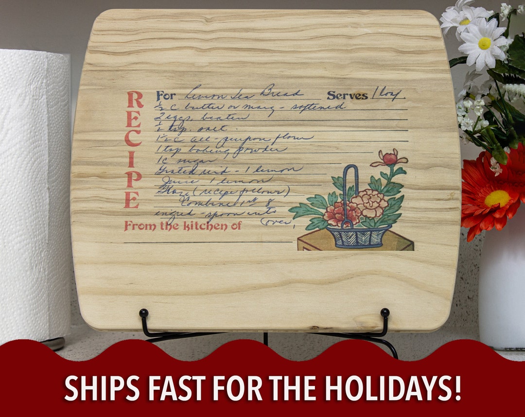 Personalized Cutting Board, Recipe Cutting Board, Handwritten Recipe