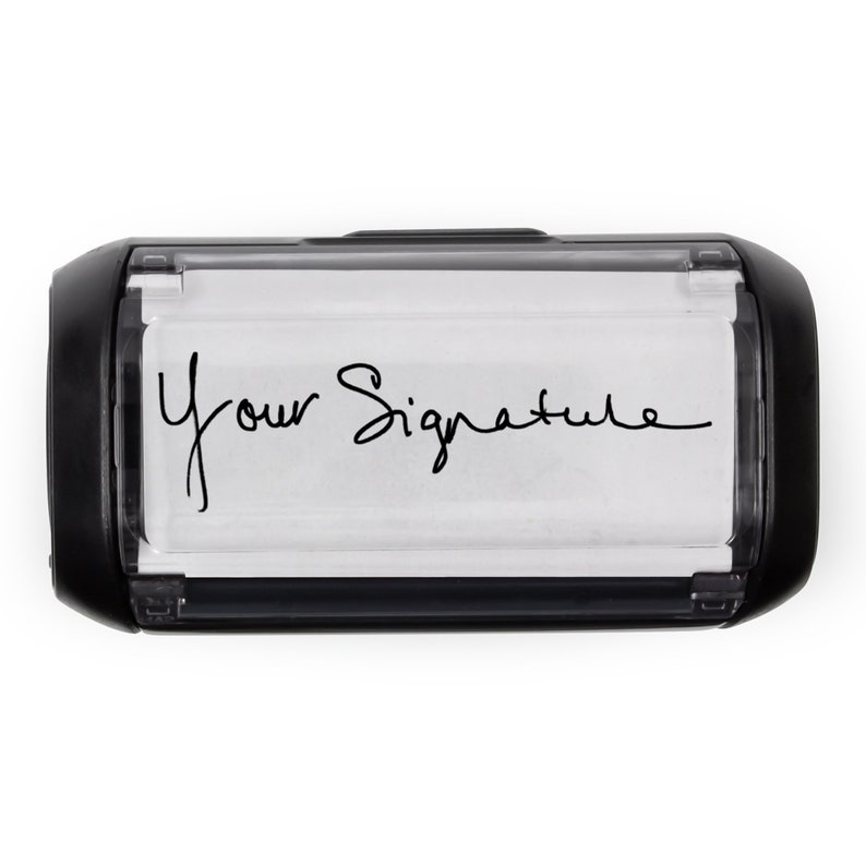 Custom Signature Stamp Self Inking Signature Stamp Stamp with My Signature image 3