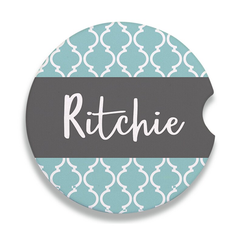 Personalized Car Coaster Arabesque Sandstone Ceramic Car Coaster