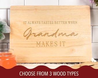 Custom Engraved Cutting Board, Premium Wood Chopping Block, High Quality Charcuterie Board, Custom Text Bread Board, Gifts for Family