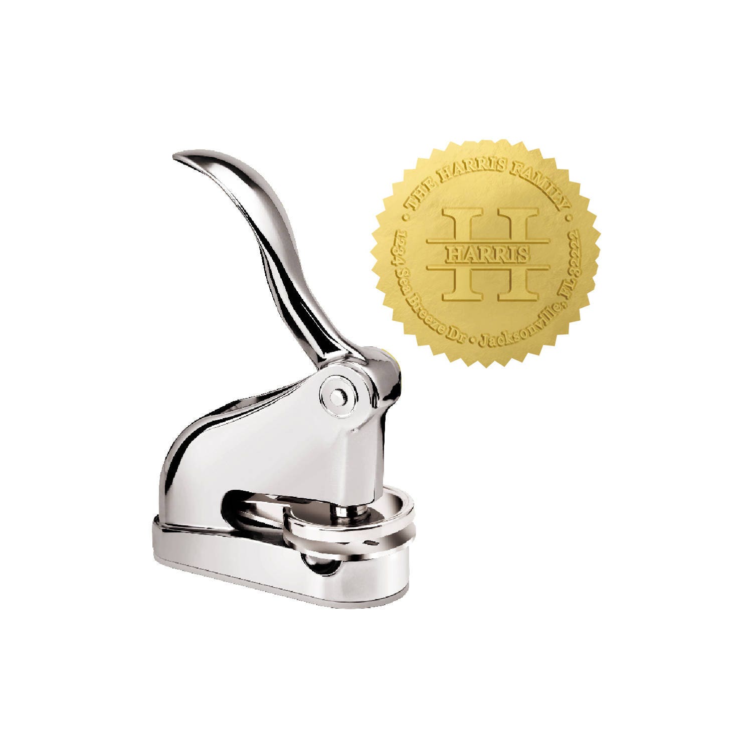 Luxury Desktop Embosser Tucker Design Custom Address Etsy