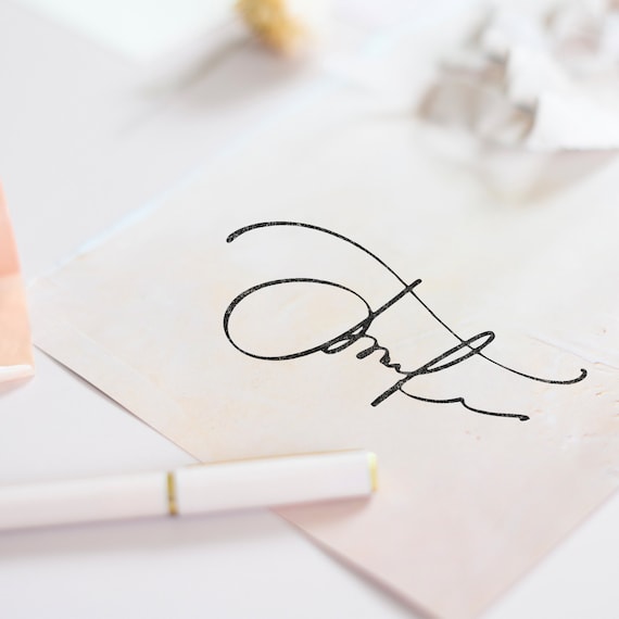 Custom Name Stamp | Self Inking Signature Stamp | Upload Your Signature