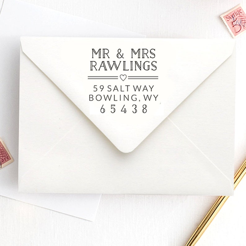 Rawlings Wedding Address Stamp Housewarming Gift Stamp Self-Inking Return Address Stamps