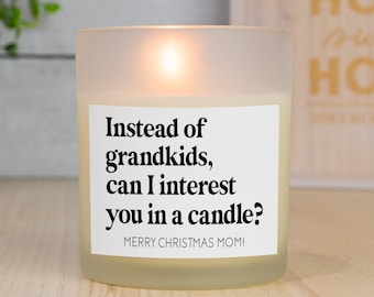 Instead of Grandkids Custom Candle | Funny Father's Day Gift Candle Label