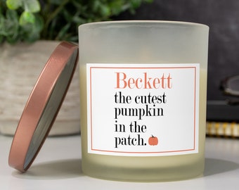 Cutest Pumpkin Personalized Soy Candle | Custom Fall Candle