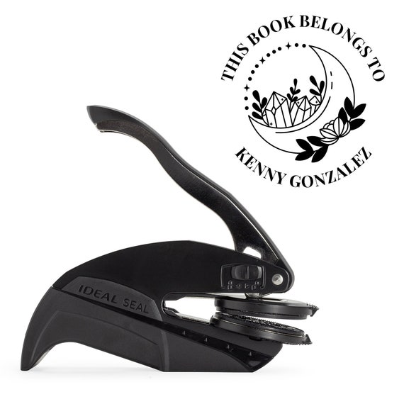 Personalized Library Embosser, Custom Book Embosser, Custom Library Stamp, Library Embosser for Book Lover, Book Gift, Personalized Gift
