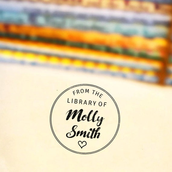 From the Library of Custom Stamp | Personalized Book Stamp