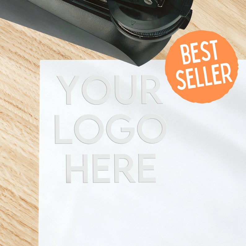 Custom Logo Desk Embosser Silver or Gold Seals Use Your image 1