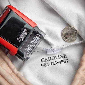 Custom Clothing Stamp Personalized Fabric Stamp Self Inking Stamp for