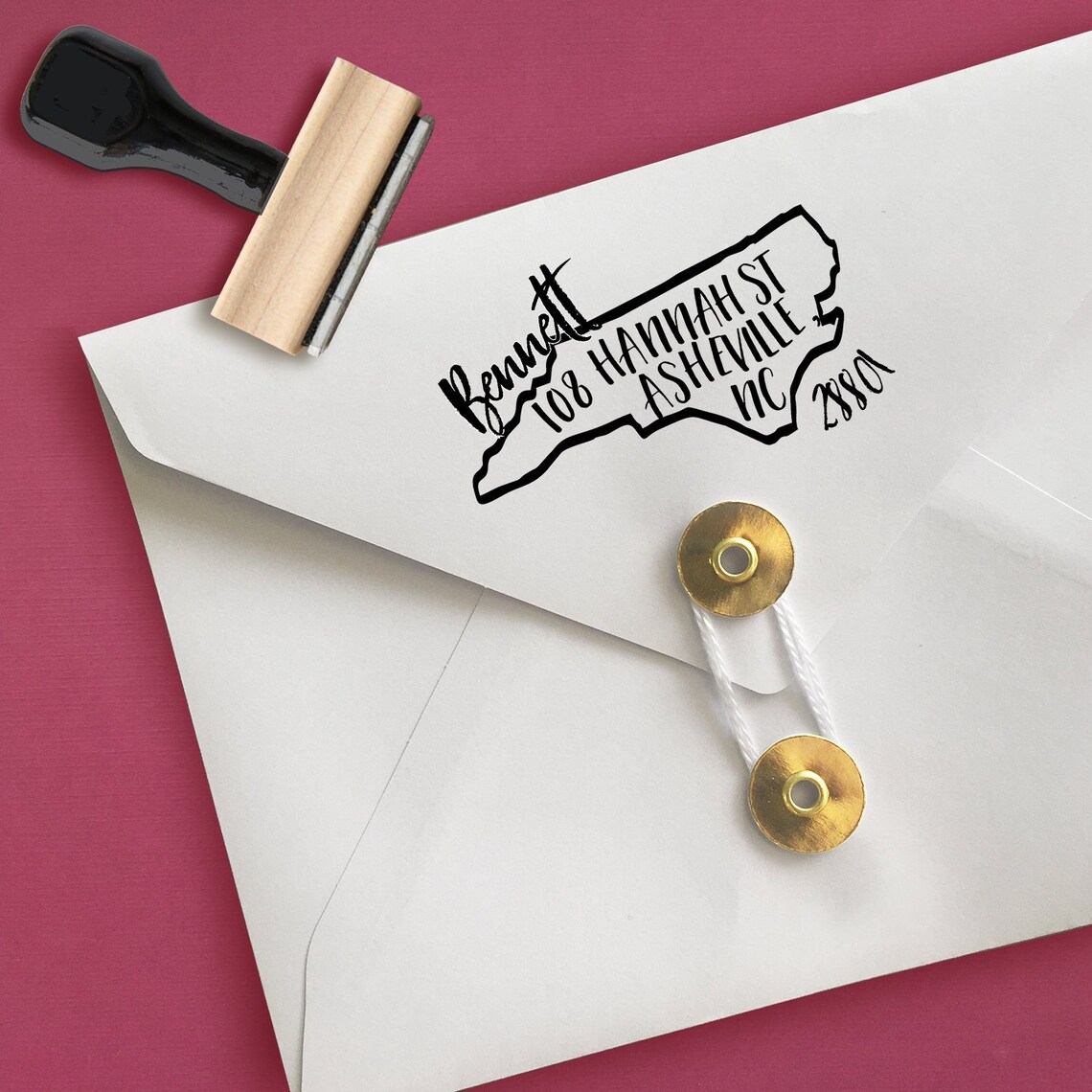 Custom North Carolina Stamp Personalized North Carolina Etsy