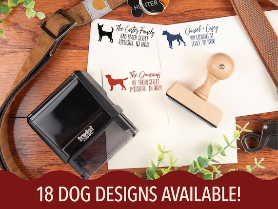 Dog Breed Address Stamp | Custom Dog Return Address Stamp | Personalized Pet Stamp | Gift for Pet Lovers