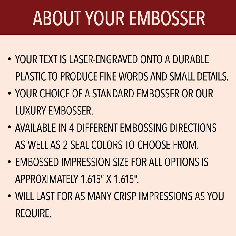 Custom Logo Desk Embosser, Silver or Gold Seals, Use Your Custom Logo image 2