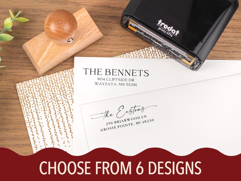 Personalized Rubber Address Stamp, Custom Return Address Stamp, Classic Wedding Stamp, Premium Mailing Stamp, Event Invite Mailing Stamp