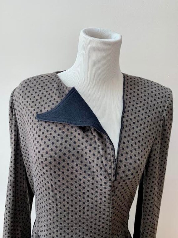 Vintage 80's Valentino Polka Dot Dress - image 7