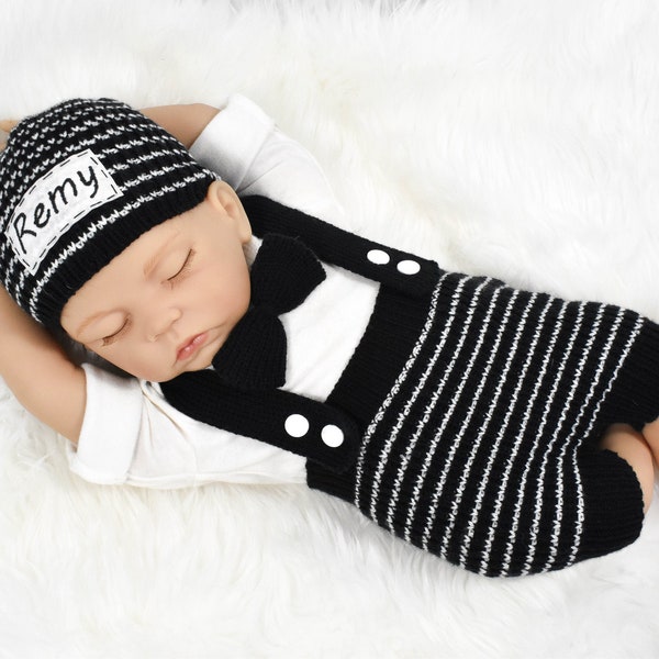 Baby boy outfit Baby boy Clothes Newborn boy props Newborn boy hat Personalized outfit Baby boy coming home outfit  baby boy personalized