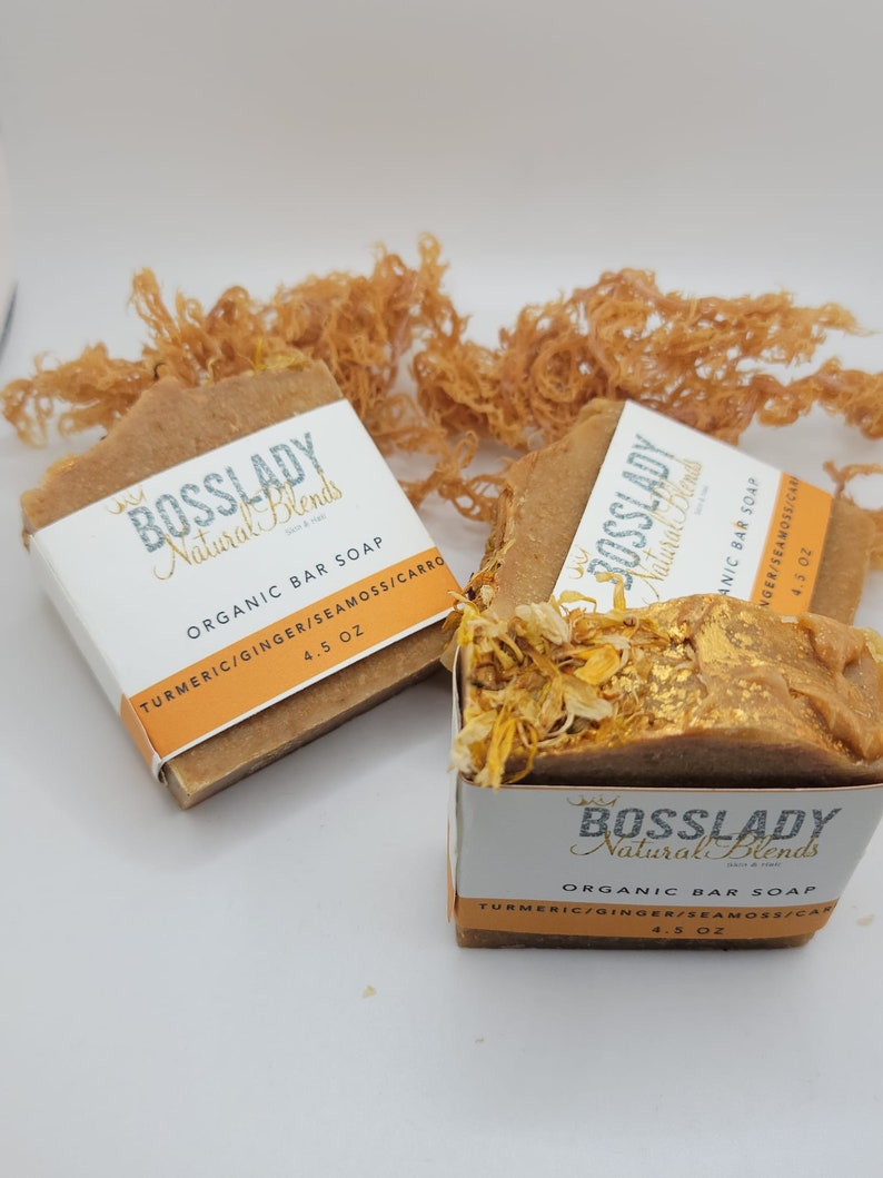 Ginger Turmeric Sea Moss Bar Soap Wholesale Soap Bulk Soaps Etsy