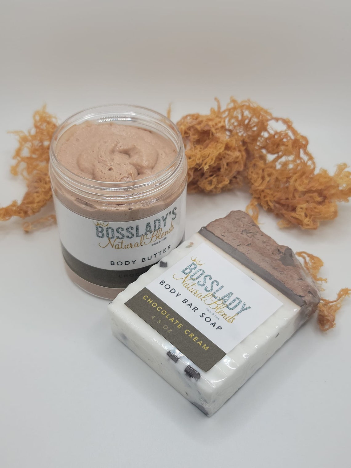 Chocolate & Chocolate Cream Sea Moss Set 1 Body Butter and 1 Etsy