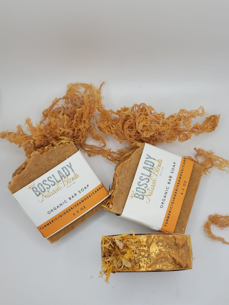 Ginger Turmeric Sea Moss Bar Soap Wholesale Soap Bulk Soaps Etsy