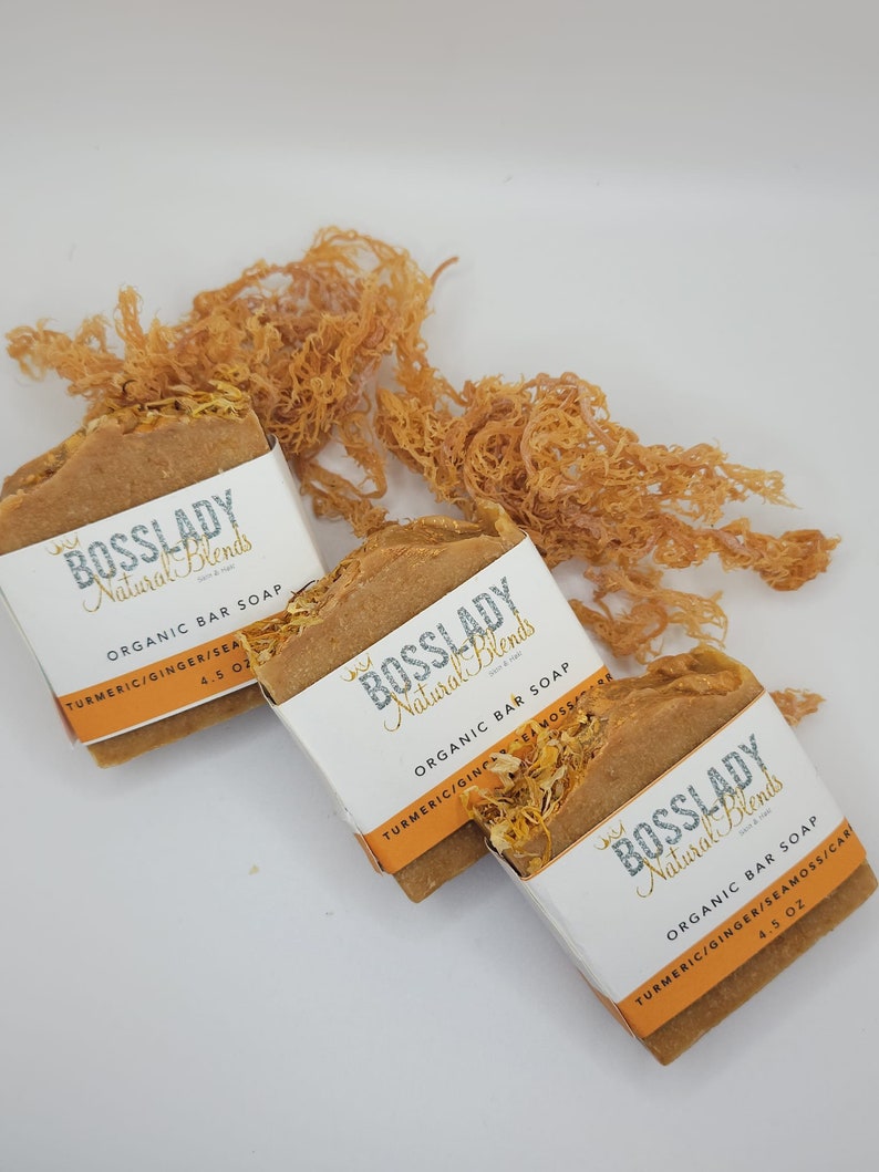 Ginger Turmeric Sea Moss Bar Soap Wholesale Soap Bulk Soaps Etsy