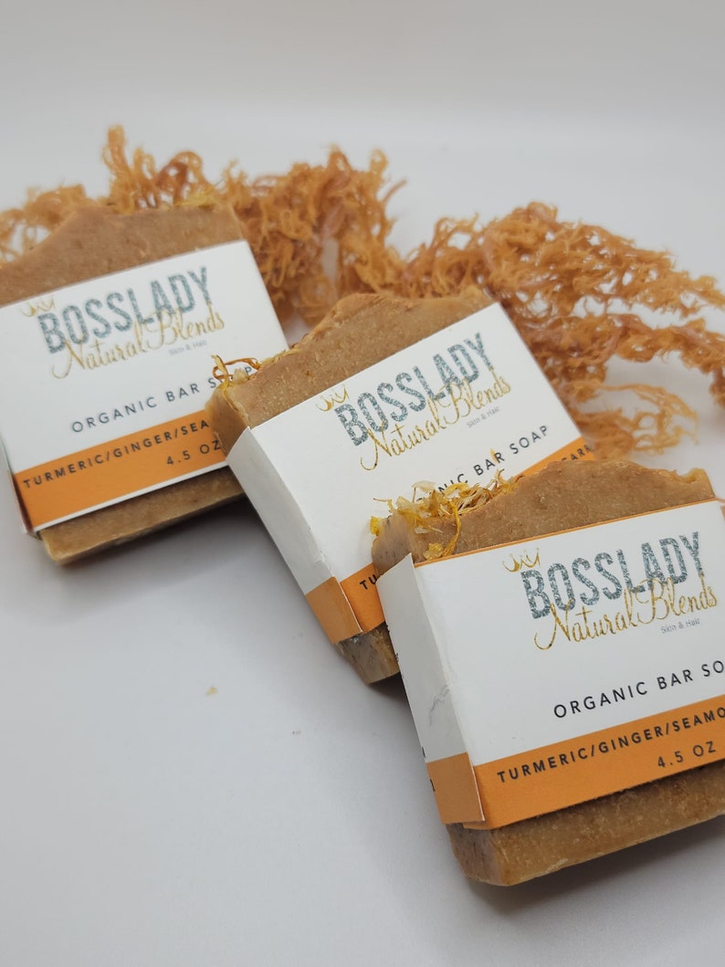 Ginger Turmeric Sea Moss Bar Soap Wholesale Soap Bulk Soaps Etsy