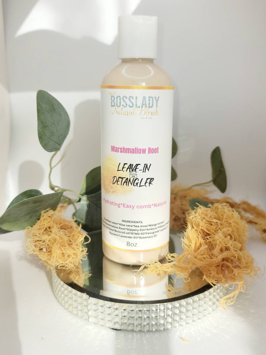 Marshmallow Root/ W Seamoss Leave in Detangler/ Growth Elixir, Seamoss