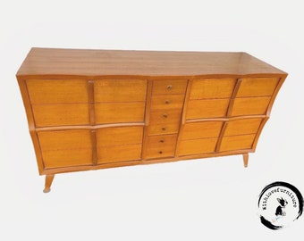 Mid Century Modern bedroom set available for customization lowboy