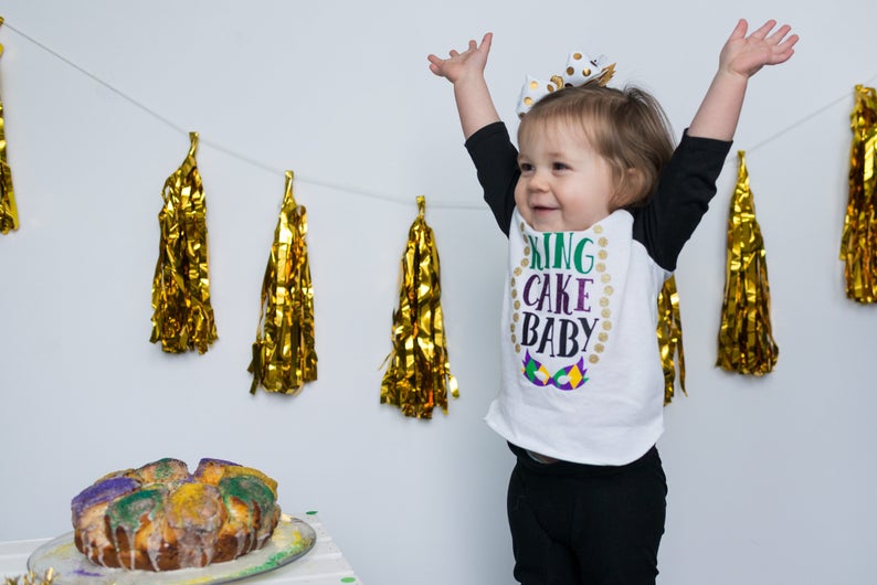 mardi gras shirt baby