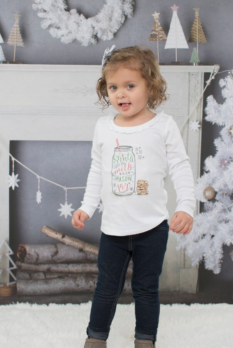 Christmas Shirt for Girl Christmas Shirt for Toddler Etsy