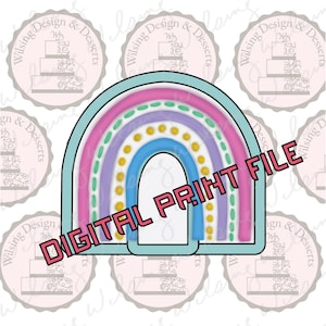 Arch and Rainbow Set 3D Print CookieCutter .stl file