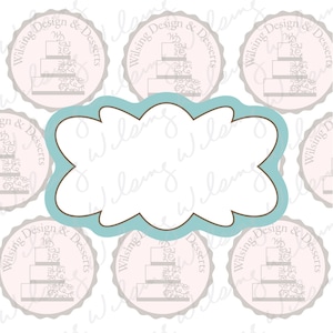 Ruffled Plaque Cookie Cutter 4 Inch – Decorative Frame Cutter for Sugar Cookies, Fondant, Clay & Multi Purpose Craft Use