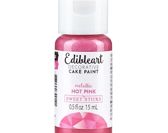 Sweet Sticks Metallic Hot Pink 15mL Edible Paint