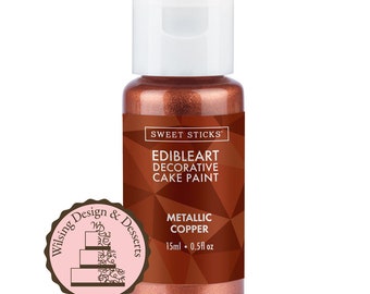 Sweet Sticks Metallic Copper Edible Art Paint (15mL)